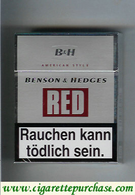 Benson and Hedges cigarettes Red American Style